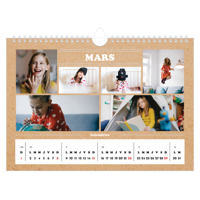 Calendrier photo A4 — Chronique de l'année [Mars]