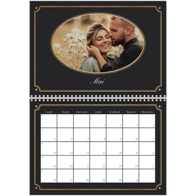 Calendrier photo A4 double (30 x 40 cm) — Classique vintage [couverture]