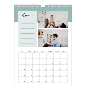 Calendrier photo A4 — Agenda 'To Do' list