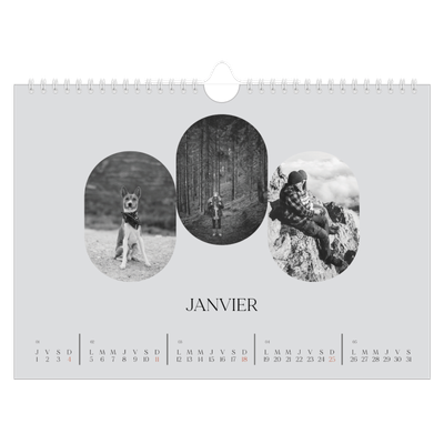 Calendrier photo A4 — Sur la route [Janvier]