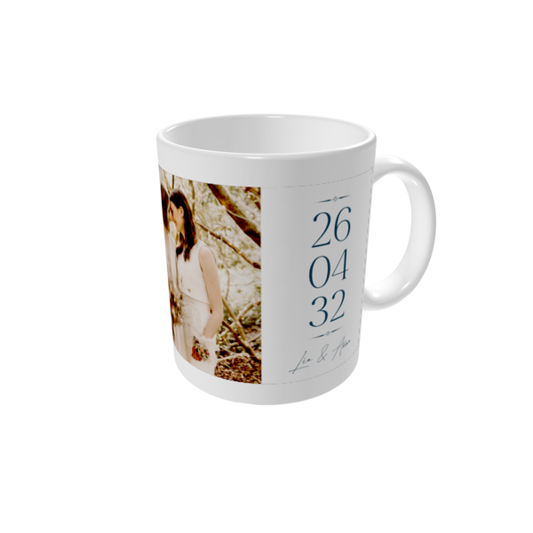 Mug personnalisé — Ardoise et sérifs