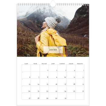 Calendrier photo A3 — Superposition discrète