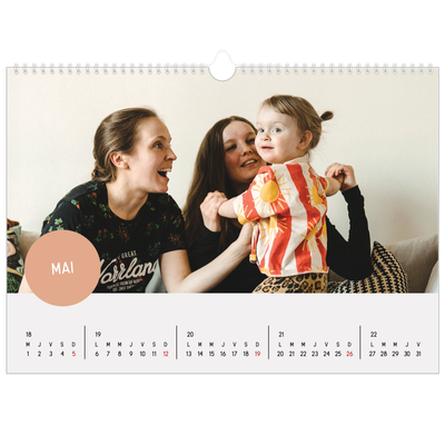 Calendrier photo A3 — Gommettes photo [couverture]