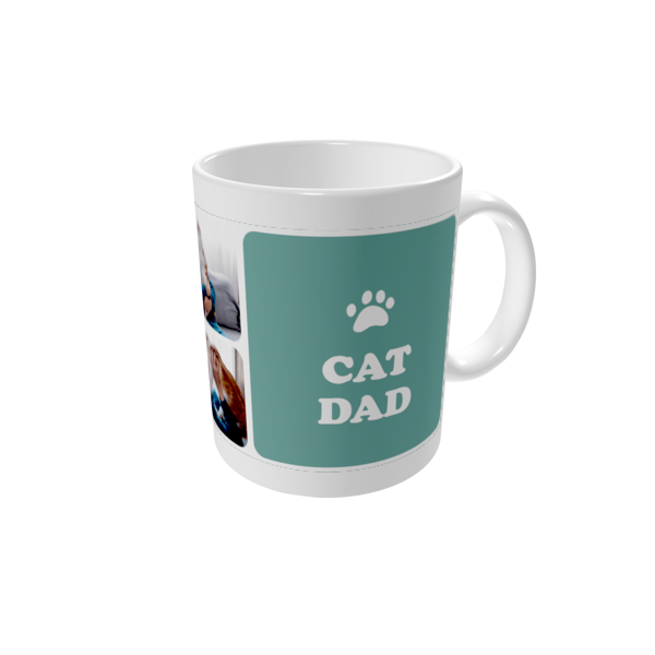 Mug personnalisé — Cat dad - couleur
