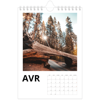 Calendrier photo A5 — Espace blanc [Avril]