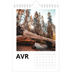 Calendrier photo A5 — Espace blanc [Avril]