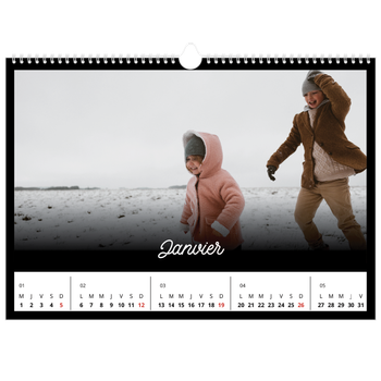 Calendrier photo A3 — Diapositive