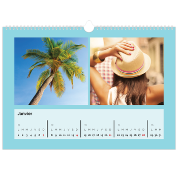 Calendrier photo A3 — Panel de couleur