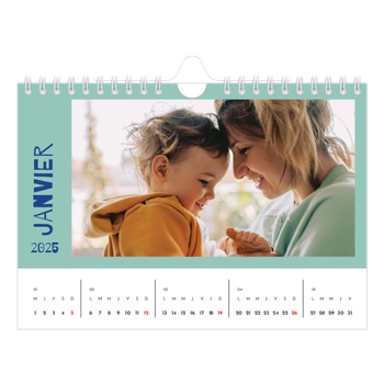 Calendrier photo A5 — Tout en couleurs