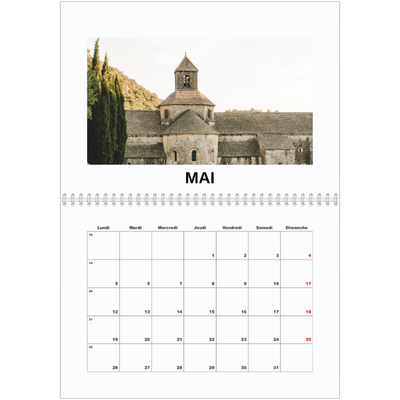 Calendrier photo A4 double (30 x 40 cm) — Simple photo [couverture]