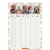 Calendrier familial A4 — Agenda rustique - Famille de 5 [Janvier]
