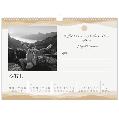 Calendrier photo A3 — Citations inspirantes [Avril]