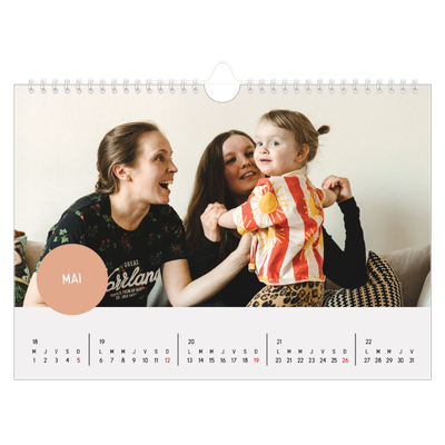 Calendrier photo A4 — Gommettes photo [couverture]