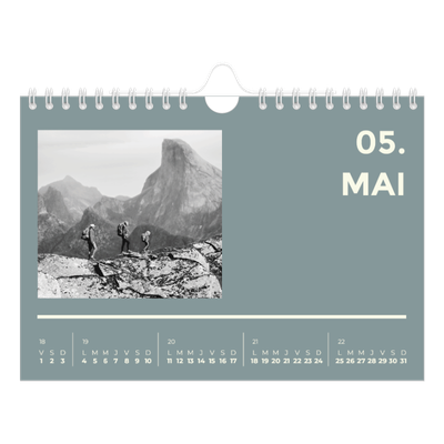 Calendrier photo A5 — Contemporain audacieux [couverture]