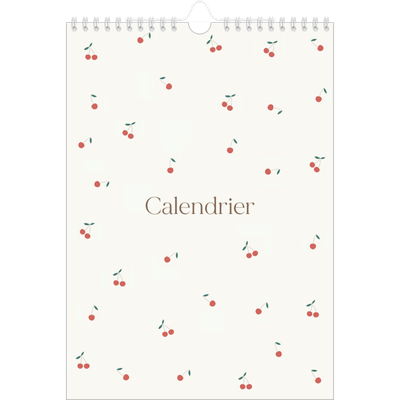 Calendrier photo A4 (20 x 30 cm) — Cerise sur le bonheur [couverture]