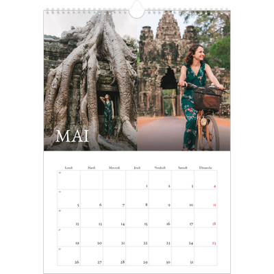 A3 Calendrier annuel — Superposition classique [couverture]