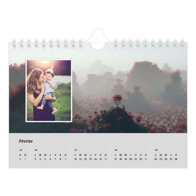 Calendrier photo A5 — Saison en immersion [Février]