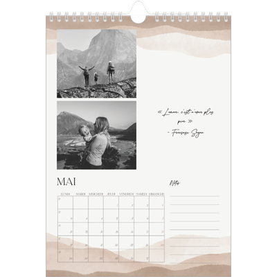 Calendrier photo A4 (20 x 30 cm) — Citations inspirantes [couverture]
