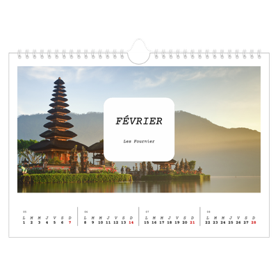 Calendrier photo A4 — Toute l'histoire [Février]