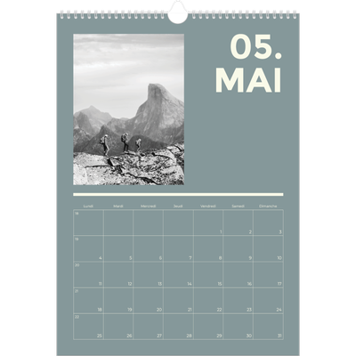 A3 Calendrier annuel — Contemporain audacieux [couverture]