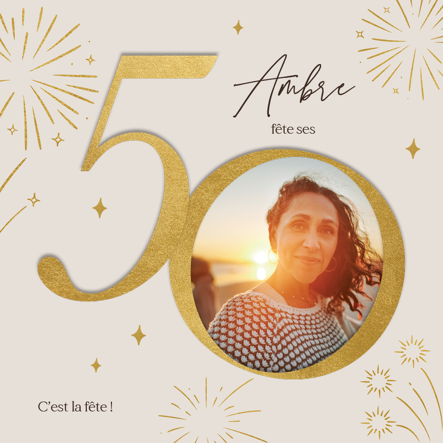 Cartons d'invitation — Années scintillantes