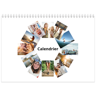 Calendrier photo A4 double (30 x 40 cm) — Diaporama asymétrique [couverture]