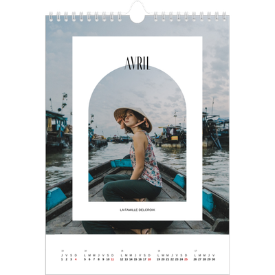 Calendrier photo A4 (20 x 30 cm) — L'arche ouverte [Avril]