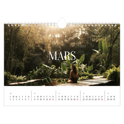 Calendrier photo A4 — Évasion sans fin [Mars]