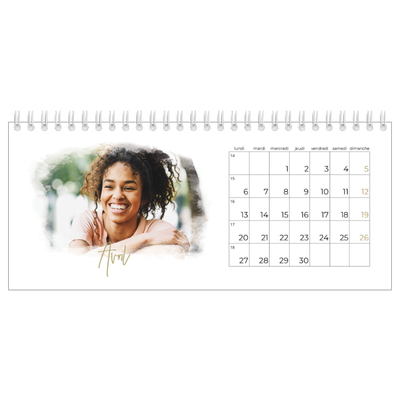 Calendrier de bureau — Effet photo [Avril]