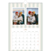 Calendrier photo A4 (20 x 30 cm) — Lettrages et rayures [couverture]
