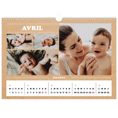 Calendrier photo A3 — Chronique de l'année [Avril]