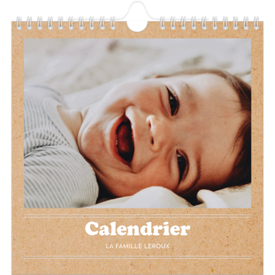 Calendriers annuels carré — Chronique de l'année [couverture]