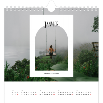 Calendrier photo carré — L'arche ouverte