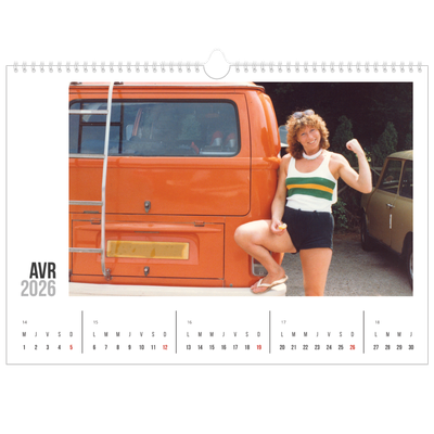 Calendrier photo A3 — Texte abrégé [Avril]