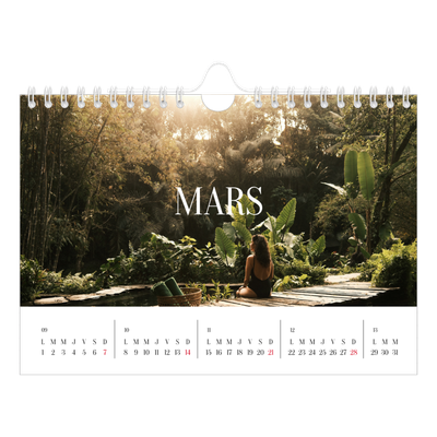 Calendrier photo A5 — Évasion sans fin [Mars]