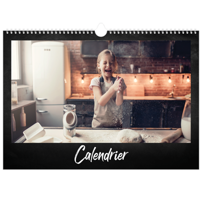 Calendrier photo A3 — Tableau et craie [couverture]