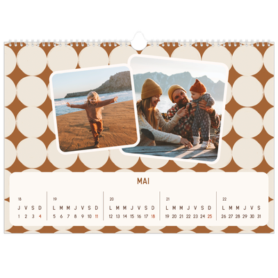 Calendrier photo A3 — Motifs rétros [couverture]