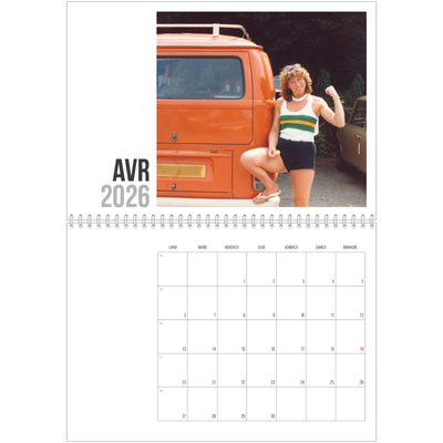 Calendrier photo A4 double (30 x 40 cm) — Texte abrégé [Avril]
