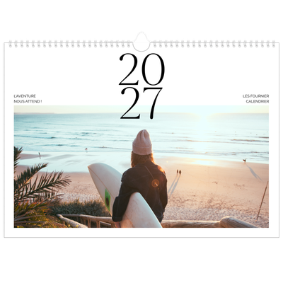 Calendrier photo A3 — Surf & couchers de soleil [couverture]