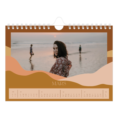 Calendrier photo A5 — Montagnes aux tons neutres [Mars]