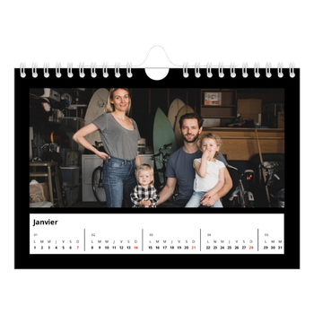 Calendrier photo A5 — Bodures noires