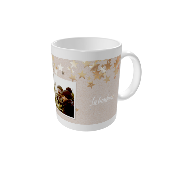 Mug personnalisé — Confettis étoilés