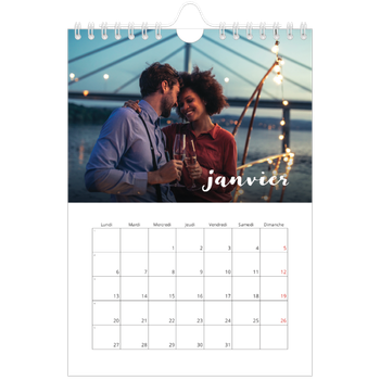 Calendrier photo A5 — Superposition pinceau