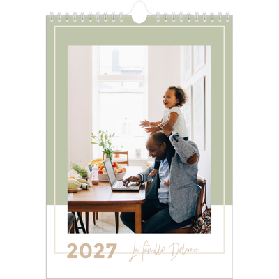 Calendrier photo A4 (20 x 30 cm) — Palette naturelle [couverture]