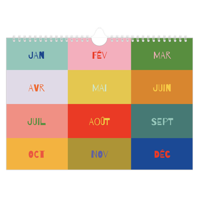 Calendrier photo A4 — Tout en couleurs [couverture]