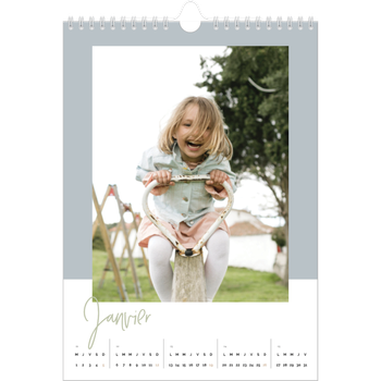 Calendrier photo A4 — Palette naturelle