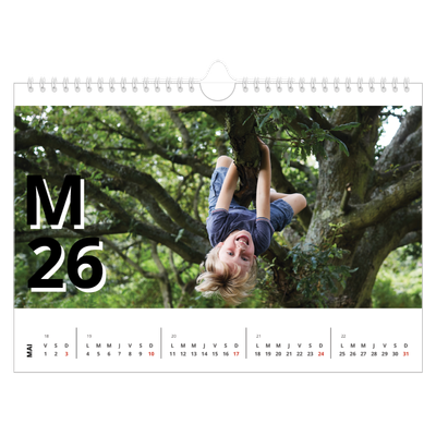 Calendrier photo A4 — Jolie lettre [couverture]