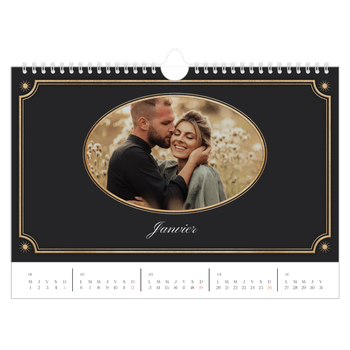 Calendrier photo A4 — Classique vintage