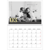 Calendrier photo A4 double (30 x 40 cm) — Larges numéros brillants [Mars]