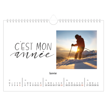 Calendrier photo A4 — Pensée positive